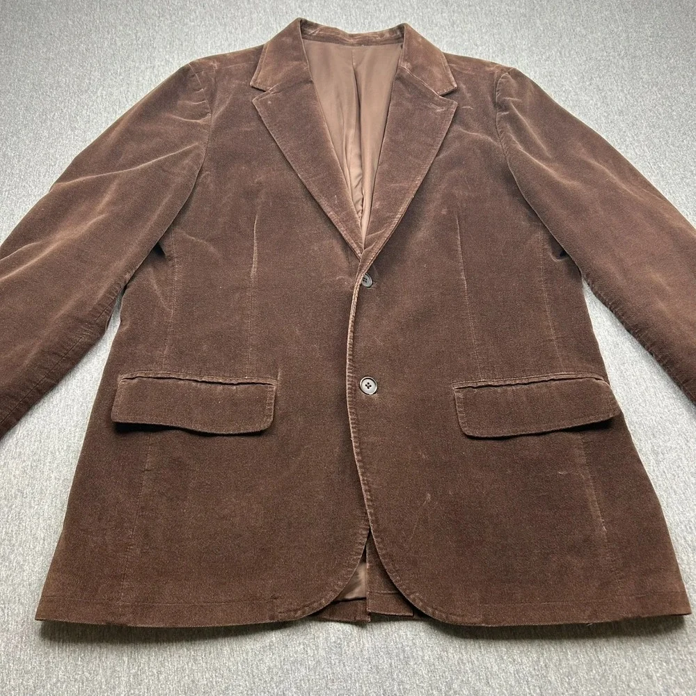 Gap Unstructured Two Button Blazer Mens Large Brown Sport Coat Fall Wedding